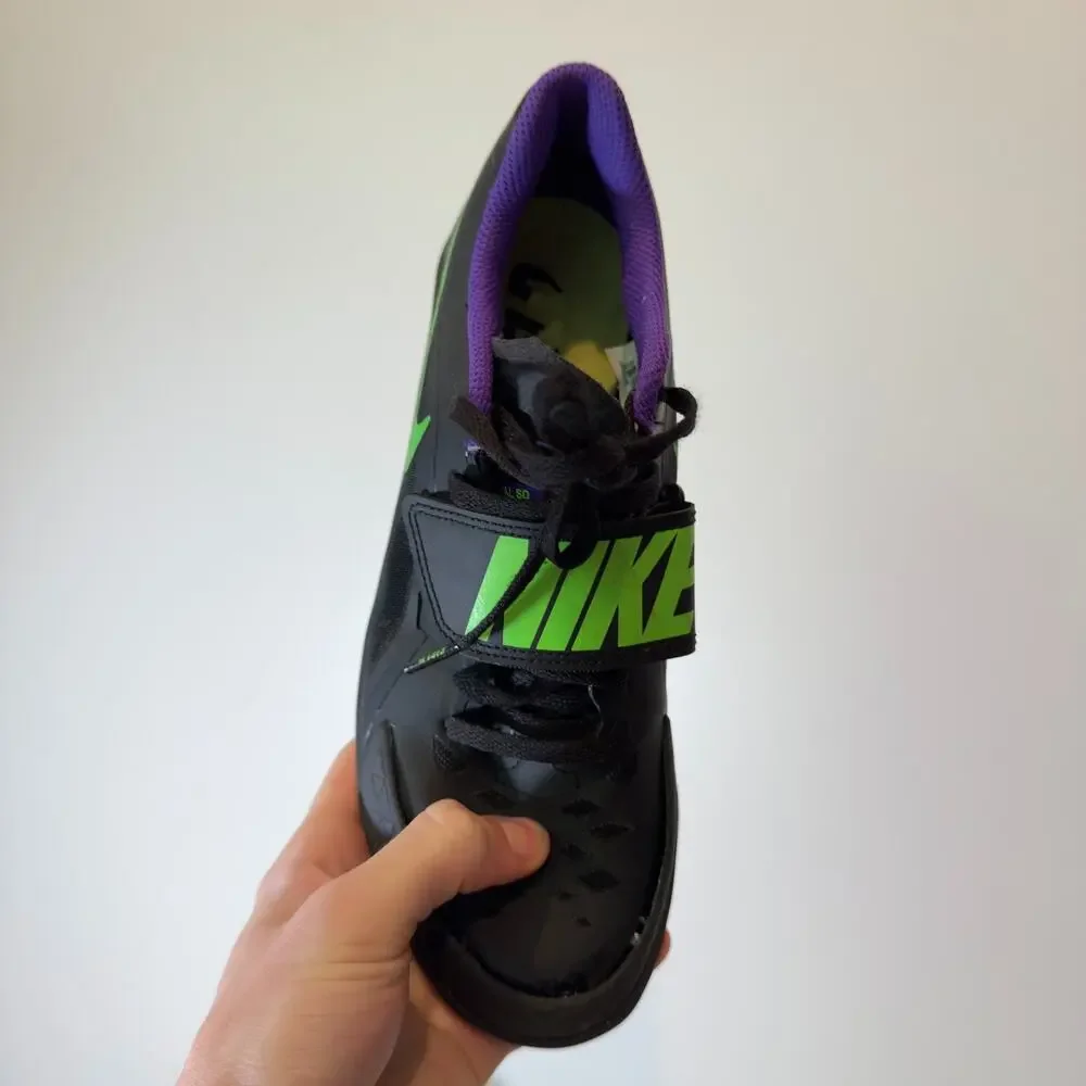 Nike Zoom SD Womens 6.5 Track Field Discus Throwing Shoes Black Green ShotPut